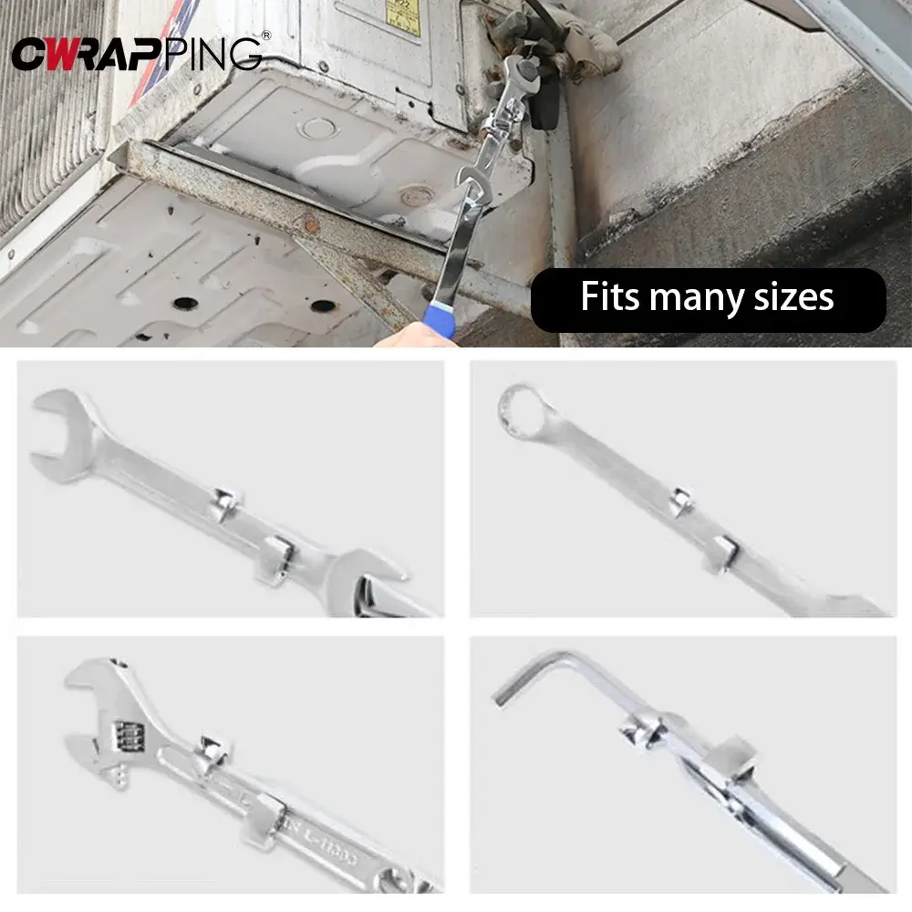 Wrench Extender Tool Bar Universal Torque Adaptor Wrench Extension Torque Amplifier Spanner Extender for Home Car Repair Tool