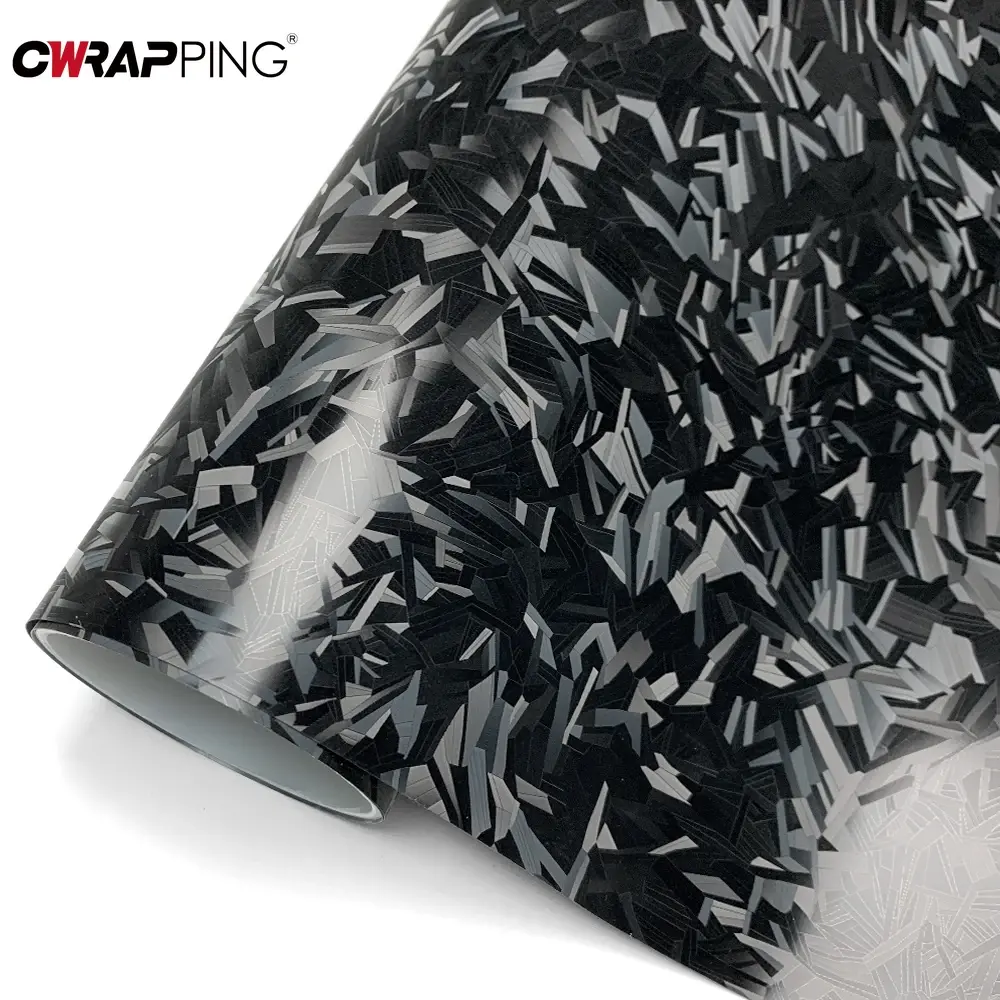 Car PET Vinyl Wrap Film Matte Black Adhesive Color Change Sticker Motorcycle Decal Cover Air Release Foil for Car Accessories