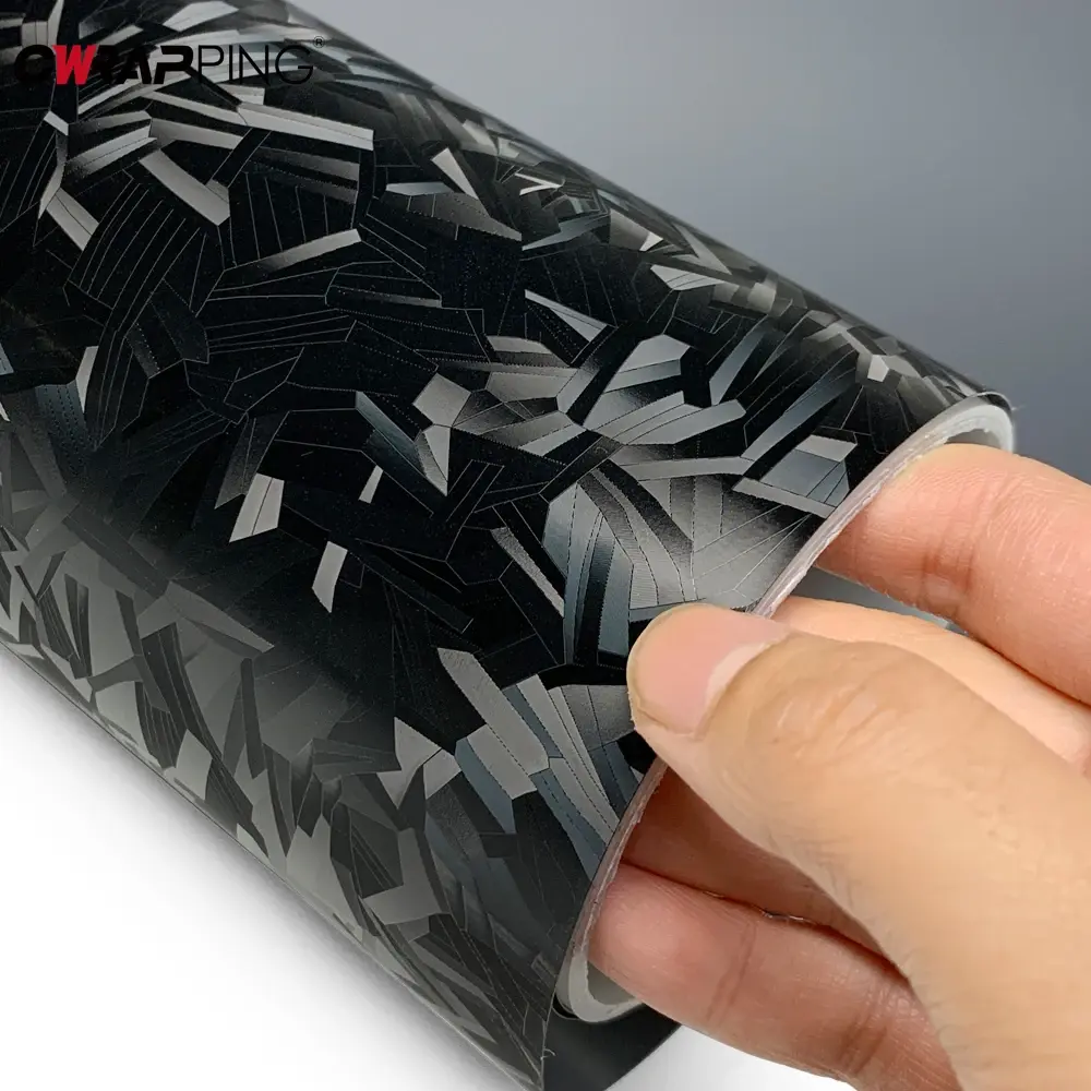 Car PET Vinyl Wrap Film Matte Black Adhesive Color Change Sticker Motorcycle Decal Cover Air Release Foil for Car Accessories