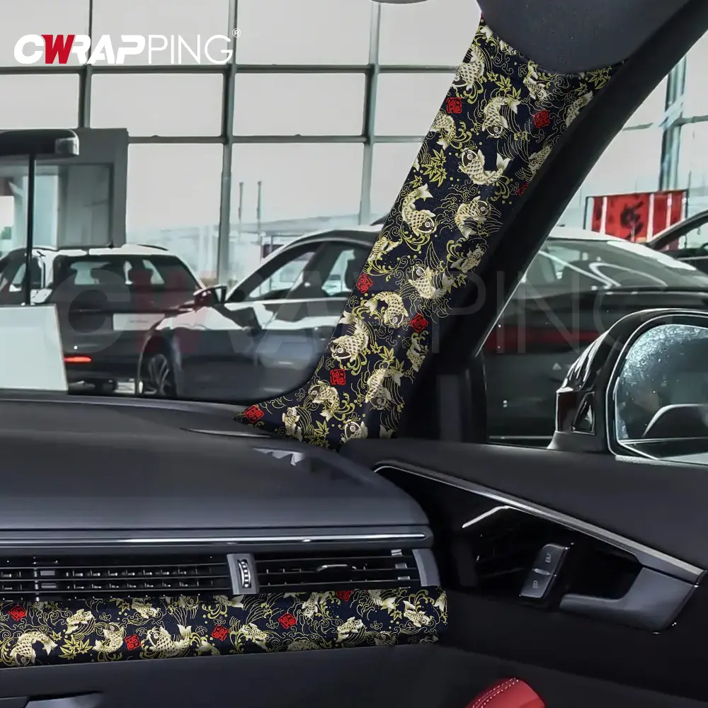 50x150cm Auto Interior Sticker JDM Cotton DIY Self-adhesive Tape Adhesive Wind Cloth for Car Interior Modification Accessories