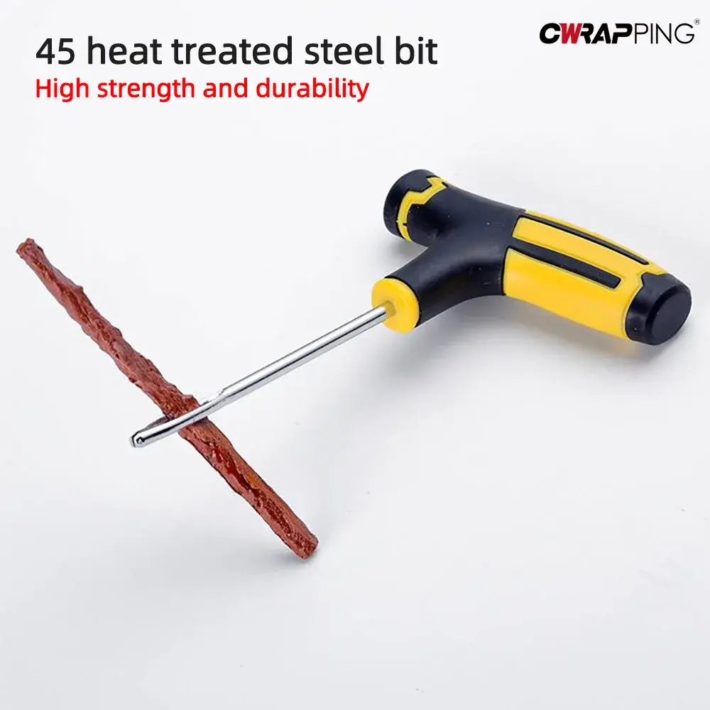 Car Tire Repair Tools Road Bicycle Bike Tubeless Tire Rubber Bacon Strip Insertion Tool Urgent Glue for Moto Auto Accessories