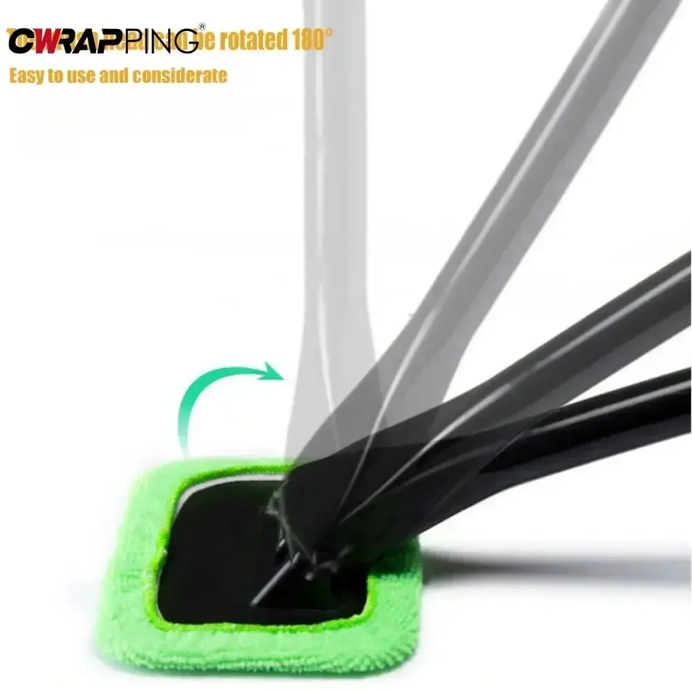 Window Cleaner Brush Kit with Long Handle Windshield Cleaning Wash Tool Auto Glass Wiper Cleaning Brush Car Accessories Interior