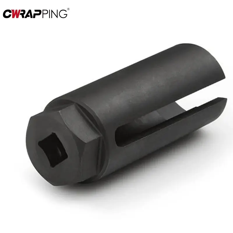 Car Oxygen Sensor Sleeve 22mm Black Sliver Outline Muff 1/2" Oxygen Sensing Drive Socket Wrench Tool Universal Auto Accessories