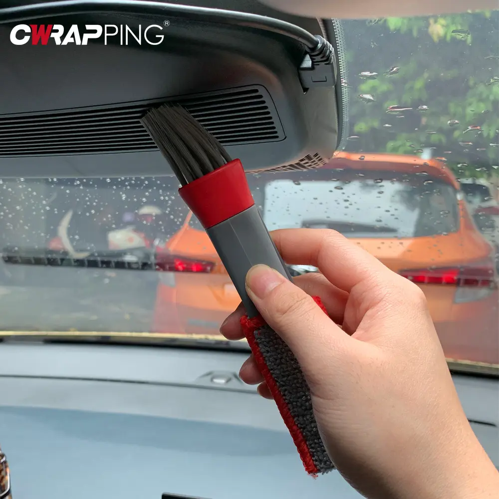 Multi-Purpose Dust Brush Car Air Conditioner Outlet Cleaning Tool Auto Detailing Cleaning Gap Brush for Car Interior Accessories