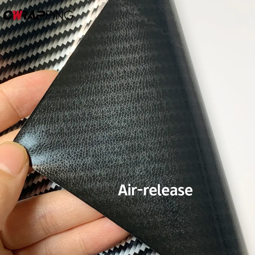 2D Carbon Fiber Vinyl Wrap Car Sticker Black Color Change Vinyl Film Car Wrap Film Adhesive Motorcycle Decal Auto Accessories
