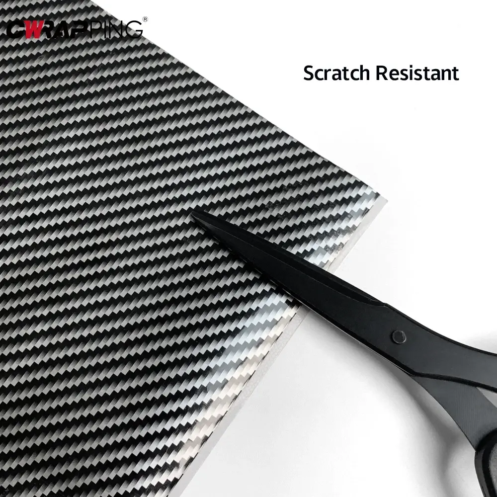 2D Carbon Fiber Vinyl Wrap Car Sticker Black Color Change Vinyl Film Car Wrap Film Adhesive Motorcycle Decal Auto Accessories