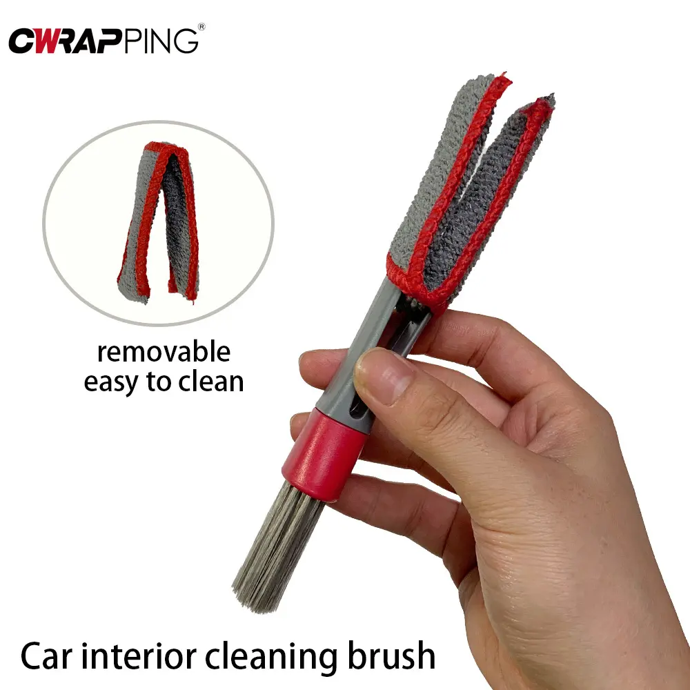Multi-Purpose Dust Brush Car Air Conditioner Outlet Cleaning Tool Auto Detailing Cleaning Gap Brush for Car Interior Accessories