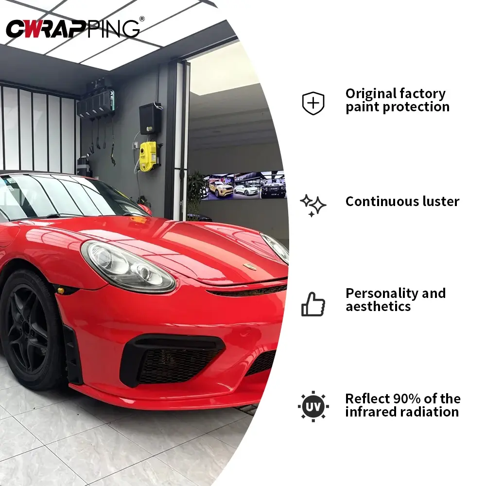 Car Sticker PET Vinyl Wrap Adhesive Waterproof Modified Film Helmet Scooter Console Computer Laptop Skin Cover Air Release Foil