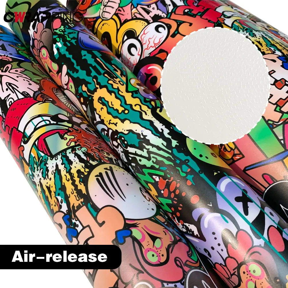 Graffiti Painting Film Car Body Films Skateboards Cartoon Sticker Waterproof Camouflage Decor Foil PVC for Bicycles Color Change