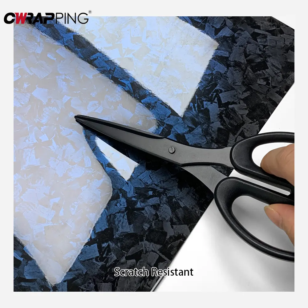 Carbon Fiber Films Grayish Blue Car Stickers Waterproof Vinyl Wrap Auto Body Decoration for Motorcycle Tunning Car Accessories