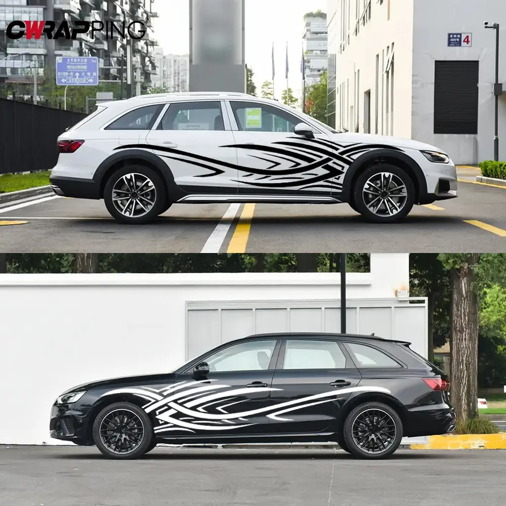 Flame Motorcycle Sticker Auto Bumper Hood Door Waistline Waterproof Sticker Creative Decal Universal Car Motorcycle Accessories