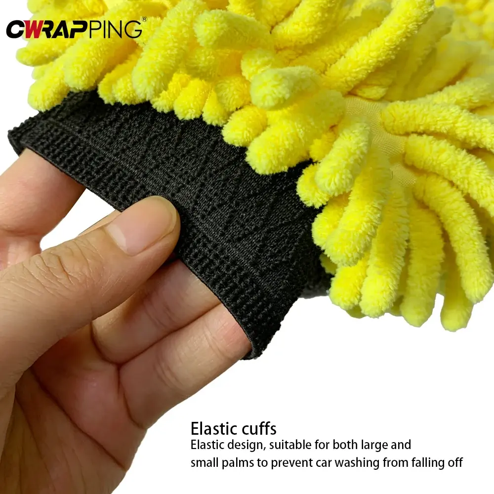 Car Wash Supplies Coral Plush Thickened Detailing Glove Double Sided  Handy Cleaning Tools Anti-scratch Glove Cars Accessories