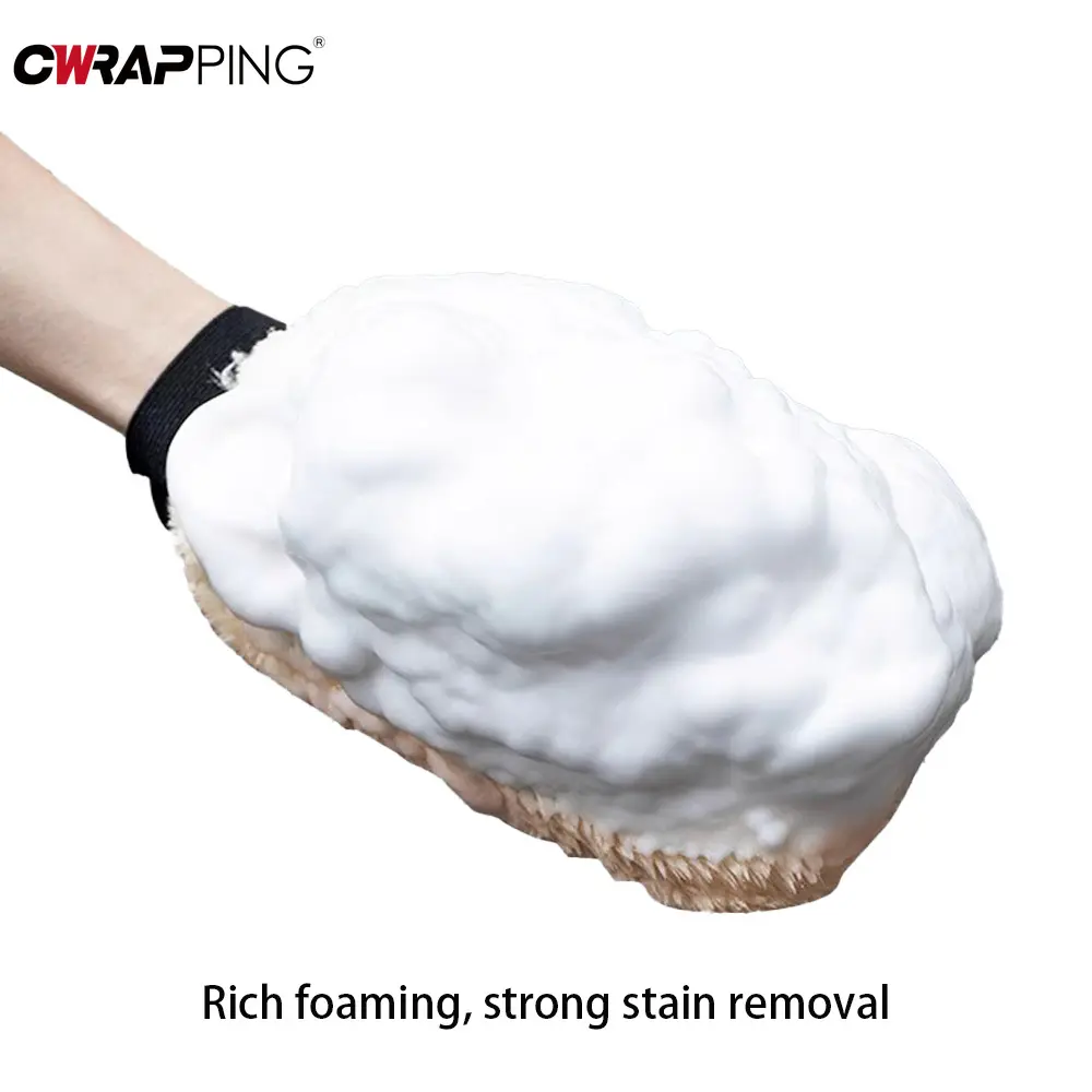 Car Wash Gloves Cars Cleaning Tools Thick Soft Imitation Wool Plush Wiping Microfiber Auto Dusting Gloves Car Wash Accessories