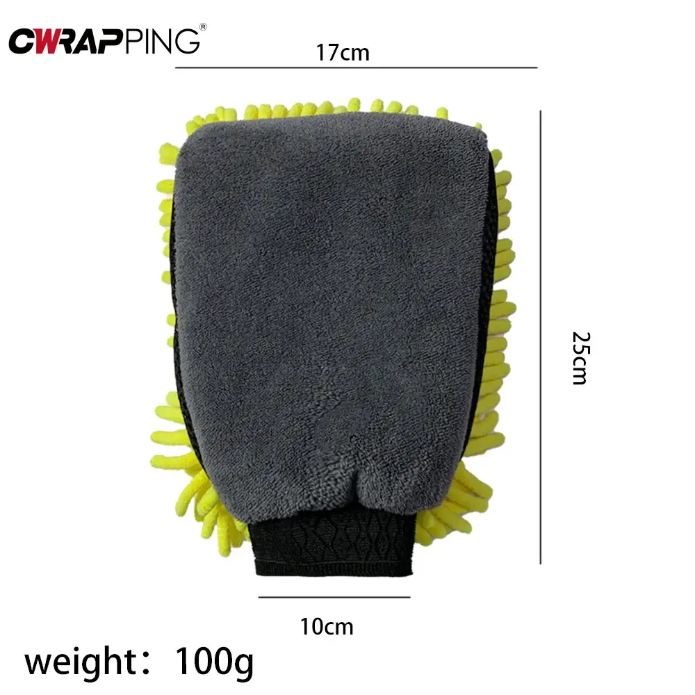 Car Wash Supplies Coral Plush Thickened Detailing Glove Double Sided  Handy Cleaning Tools Anti-scratch Glove Cars Accessories