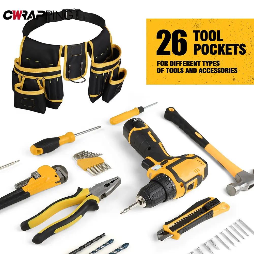 Magnetic Tools Belt Straps Tool Organizer Heavy Duty Removable Carpenter Electrician Construction for Car Repair Accessory