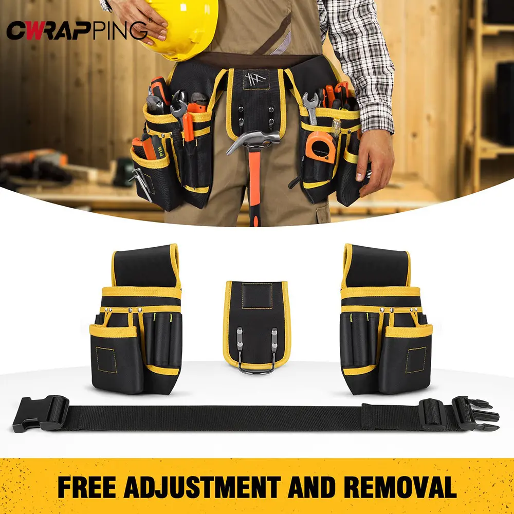 Magnetic Tools Belt Straps Tool Organizer Heavy Duty Removable Carpenter Electrician Construction for Car Repair Accessory