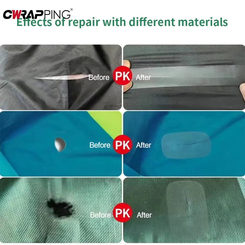 5Pcs Waterproof  Repair Patches TPU Self Adhesive Patches Fabric Stickers for Car Seat Sofa Chair Furniture DIY Repair Home Use