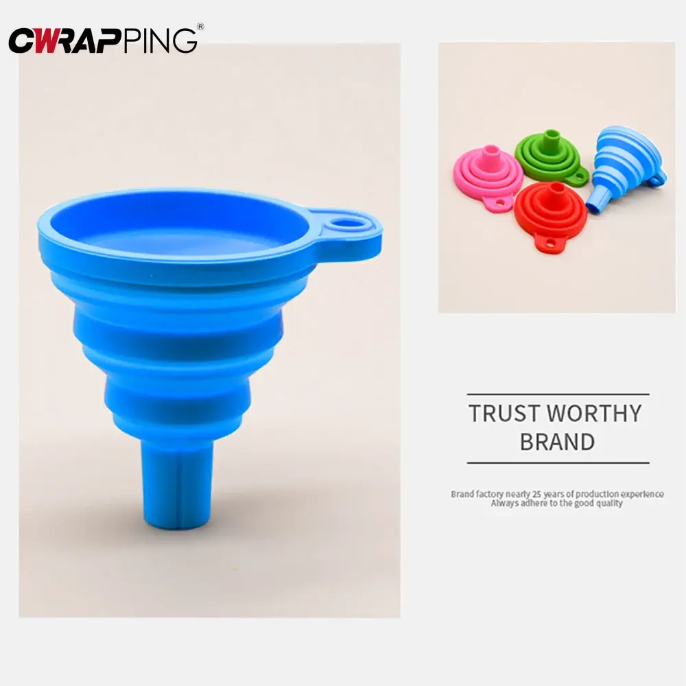 Engine Funnel Car Universal Silicone Liquid Funnel Washer Fluid Change Foldable Portable Auto Engine Oil Petrol Change Funnels
