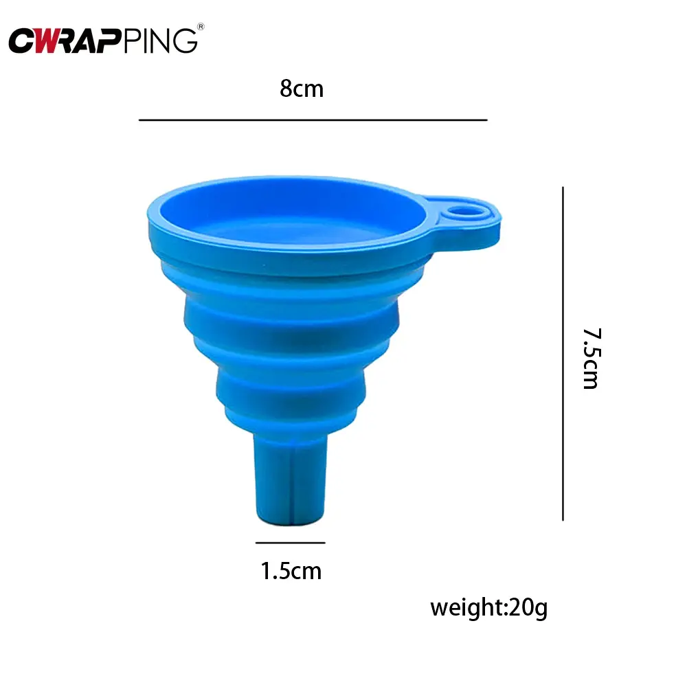 Engine Funnel Car Universal Silicone Liquid Funnel Washer Fluid Change Foldable Portable Auto Engine Oil Petrol Change Funnels