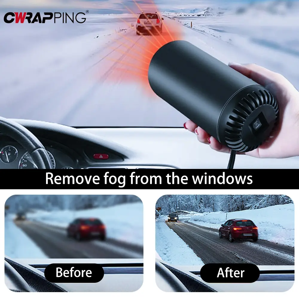 12V Car Heater Demister Defogger Adjustable Frost Snow Fog Removal Machine 150W Fast Heating Cooling Fan for Car Accessories