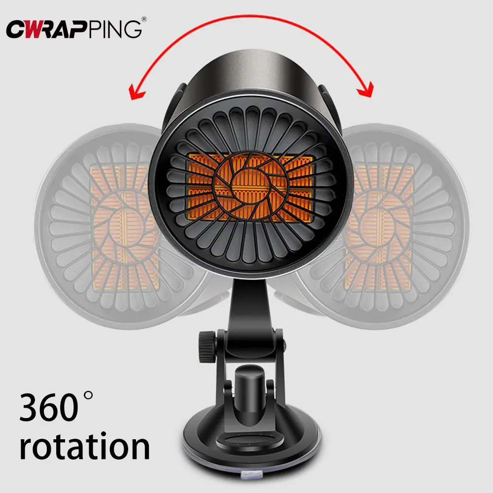 12V Car Heater Demister Defogger Adjustable Frost Snow Fog Removal Machine 150W Fast Heating Cooling Fan for Car Accessories