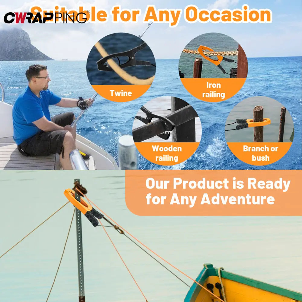 Portable Stainless Steel Kayak Grip Anchor Large Clamping Mouth Fishing Paddle Boards Water Activities Accessory