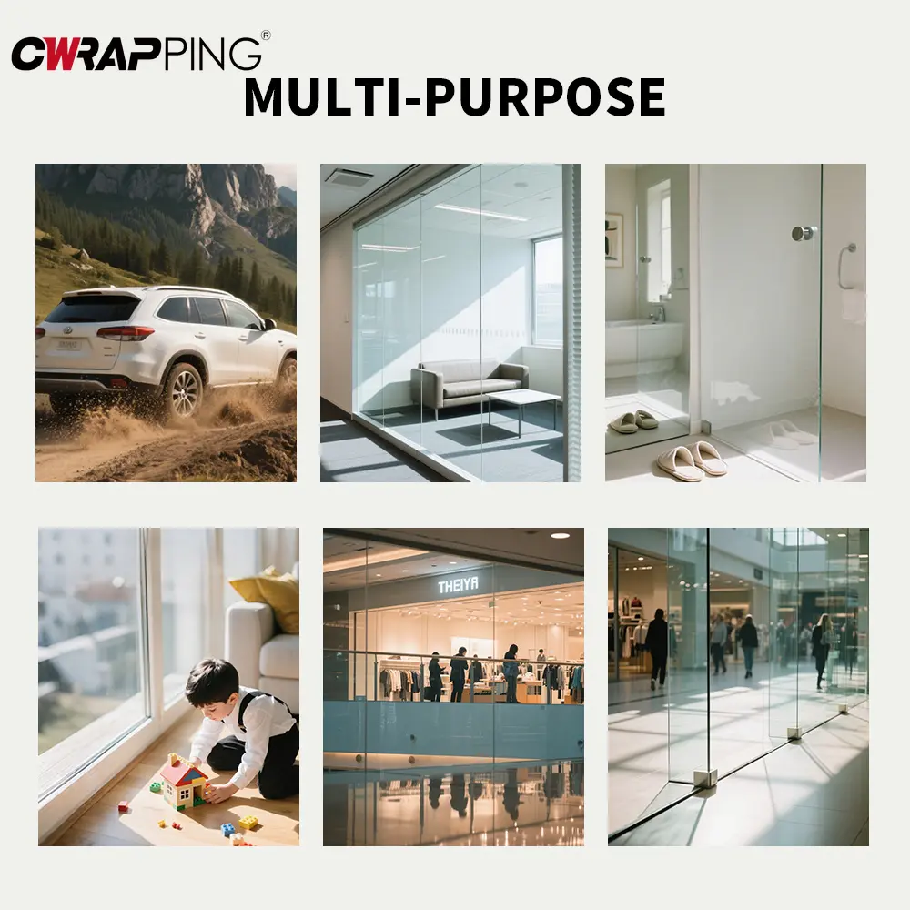 Car Window Protection Film Transparent Car Adhesive Vinyl Wrap PPF Waterproof Explosion-proof Glass Film for Auto Accessories