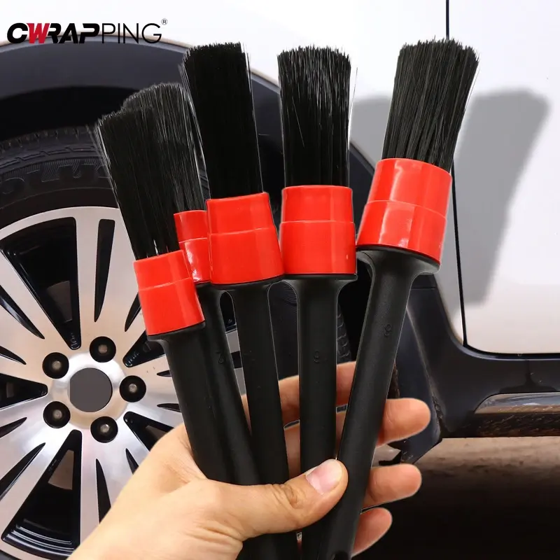 5/10pcs Detailing Brush Set Car Brushes Car Detailing Brush For Auto Cleaning Dashboard Air Outlet Wheel Wash Maintenance Tool