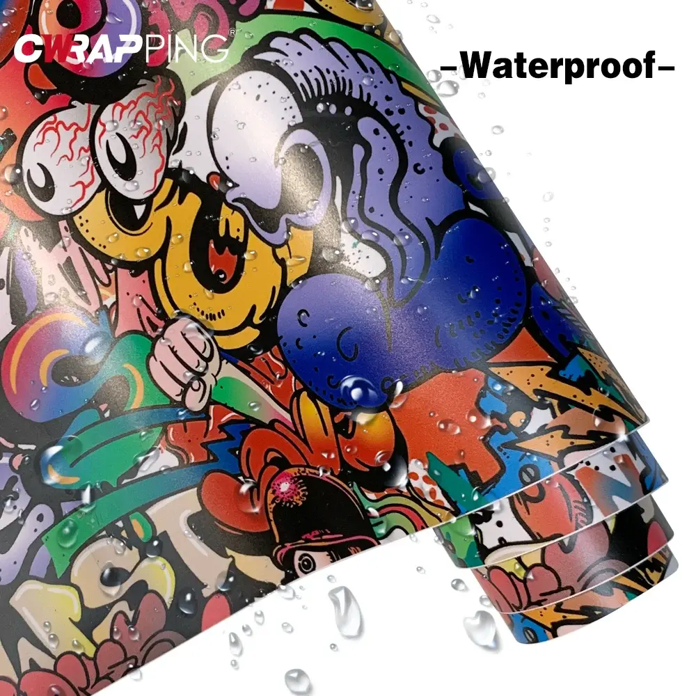 Car Stickers Graffiti Painting Film Cover Adhesive Vinyl Auto Tuning Wrap Skateboards Decals Motorcycles Sticker Car Accessories