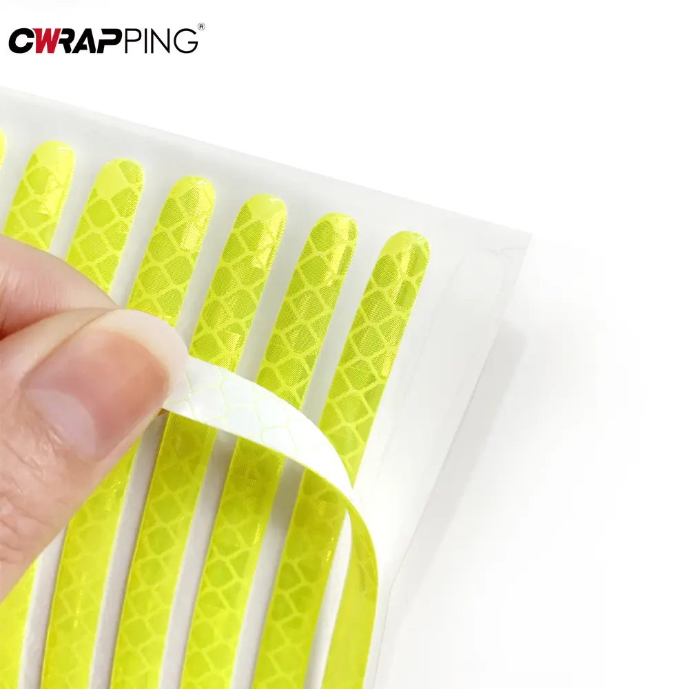 40Pcs Car Motorcycle Wheel Reflective Strips Colorful Hub Stickers Auto Styling Decal Sticker Moto Decor Decals Car Accessories