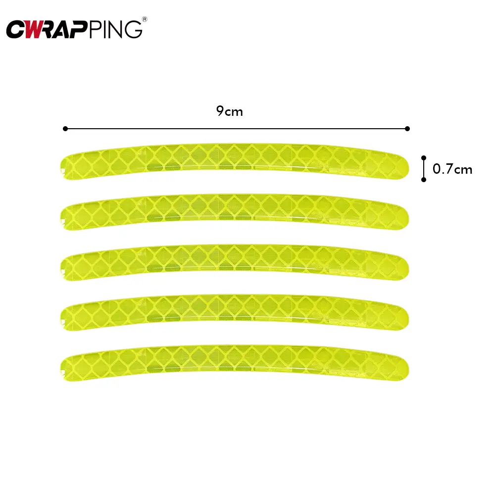 40Pcs Car Motorcycle Wheel Reflective Strips Colorful Hub Stickers Auto Styling Decal Sticker Moto Decor Decals Car Accessories