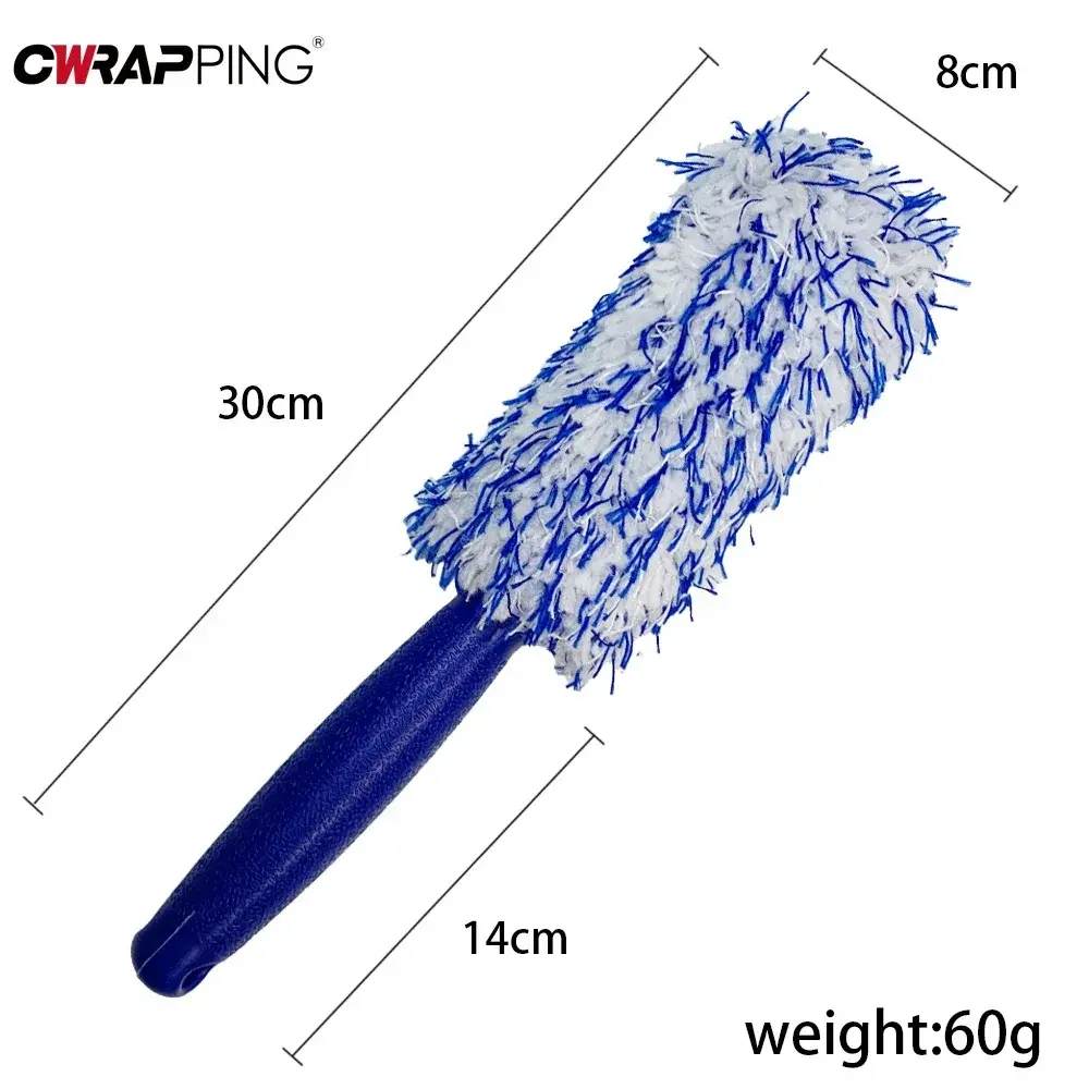 Car Tyre Cleaning Brush Anti-skid Handle Detailing Brush Microfiber Detachable Cleaning Car Wash Assistant for Auto Accessories