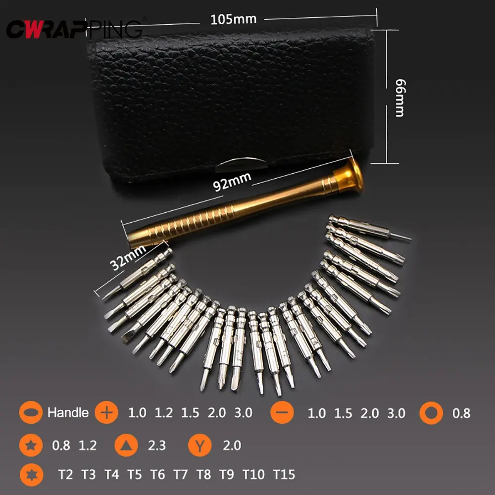 Multi- Tool Set Phone Repair Precision Screwdriver Multifunctional Tools for Mechanic 28 in 1 Complete Kit Toolbag Automotive