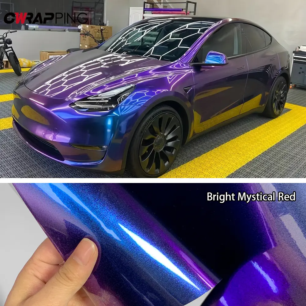 Color Change Chameleon Film Car Stickers Air Release Auto Body Motorcycle Sticker Decal Tuning Vinyl Wrapping Car Accessories