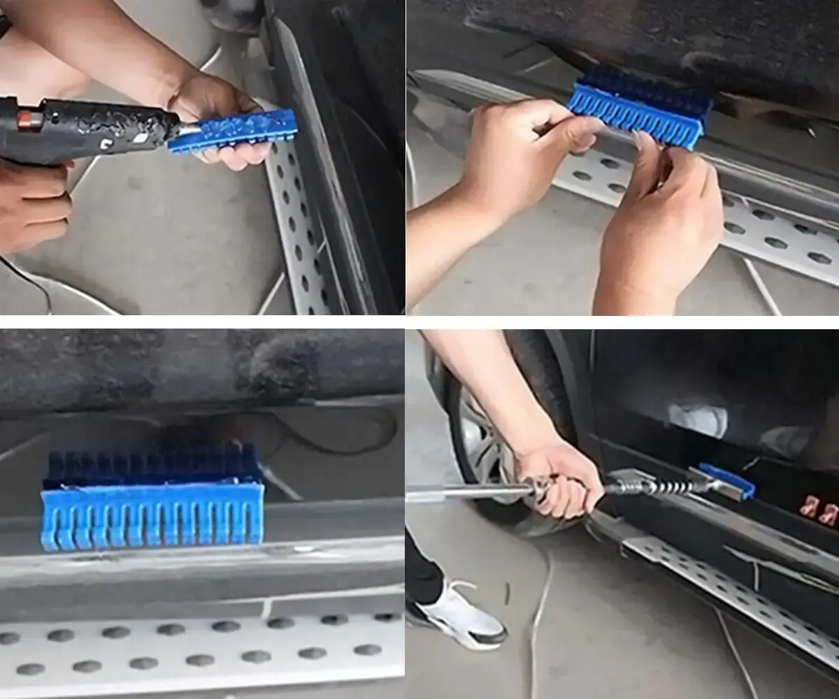 6Pcs Car Dent Repair Replacement Tool Set for Remover Hail Pit Universal Paintless Dent Repair Adhesive Blue Glue Tabs Tools Kit