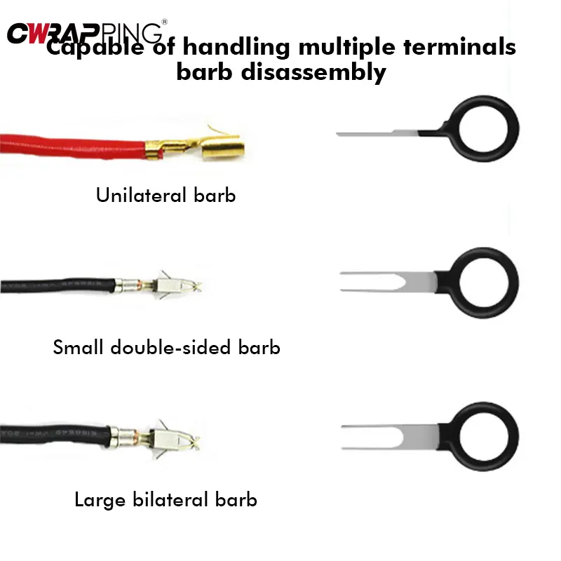 18Pcs Car Terminal Removal Metal Repair Tool Automotive Universal Wire Pin Extractor Sets Repair for Car Disassembly Hand Tools