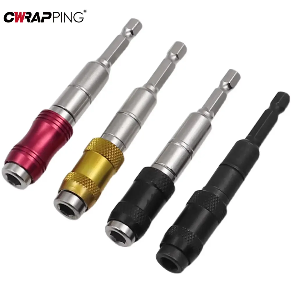 Hex Magnetic Screw Drill Bit Holder Pivoting Quick Change Drive Guide for Car Repair Narrow Spaces Magnetic Tip Screwdriver Tool