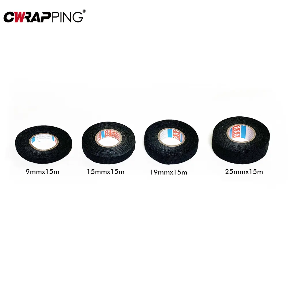 Car Adhesive Tape Wiring Harness Anti Rattle DIY High Temperature Resistance Self-Adhesive Felt Tape for Moto Auto Accessories