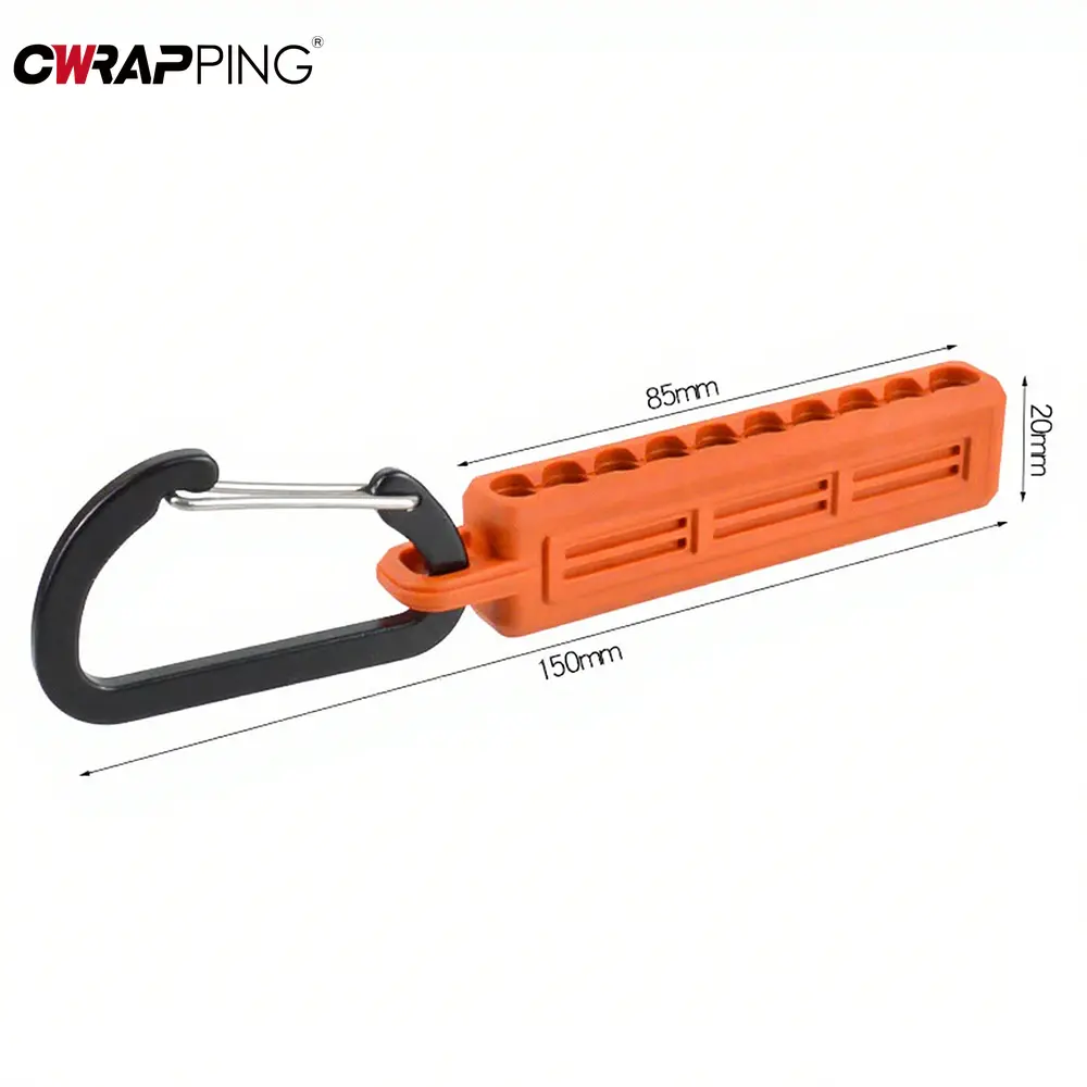 Screwdriver Bit Holder with Carabiner Storage Drill Bit Clip for DIY Home Repair Tool Multi Tools Organizer Buckle Storage Strip