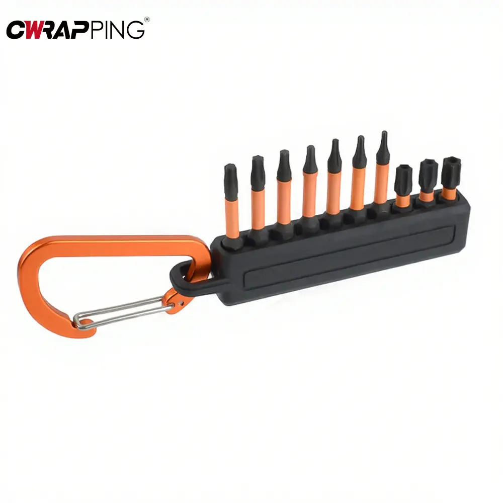 Screwdriver Bit Holder with Carabiner Storage Drill Bit Clip for DIY Home Repair Tool Multi Tools Organizer Buckle Storage Strip