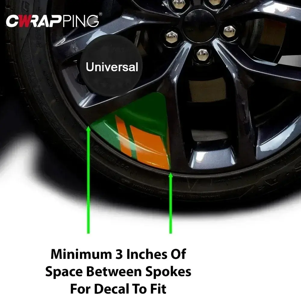 Reflective Car Sticker Hash Mark Stripe Racing Wheel Decals Auto Wheel Rim Vinyl Warning Stickers for Motorcycle Car Accessories
