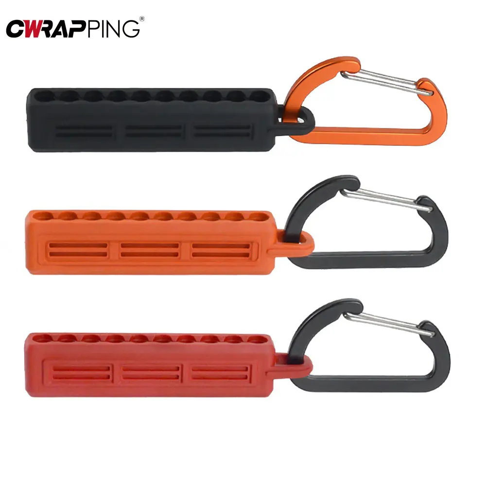 Screwdriver Bit Holder with Carabiner Storage Drill Bit Clip for DIY Home Repair Tool Multi Tools Organizer Buckle Storage Strip