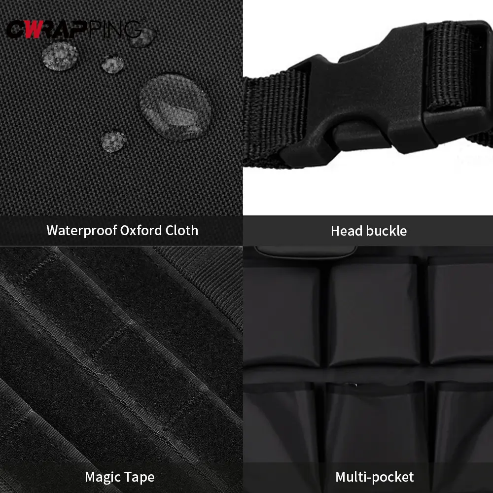 Car Seat Storage Bag Tactical Multi-Pocket Organizer Car Back Seat Organizer Durable Hanging Accessories for Camping RV Travel