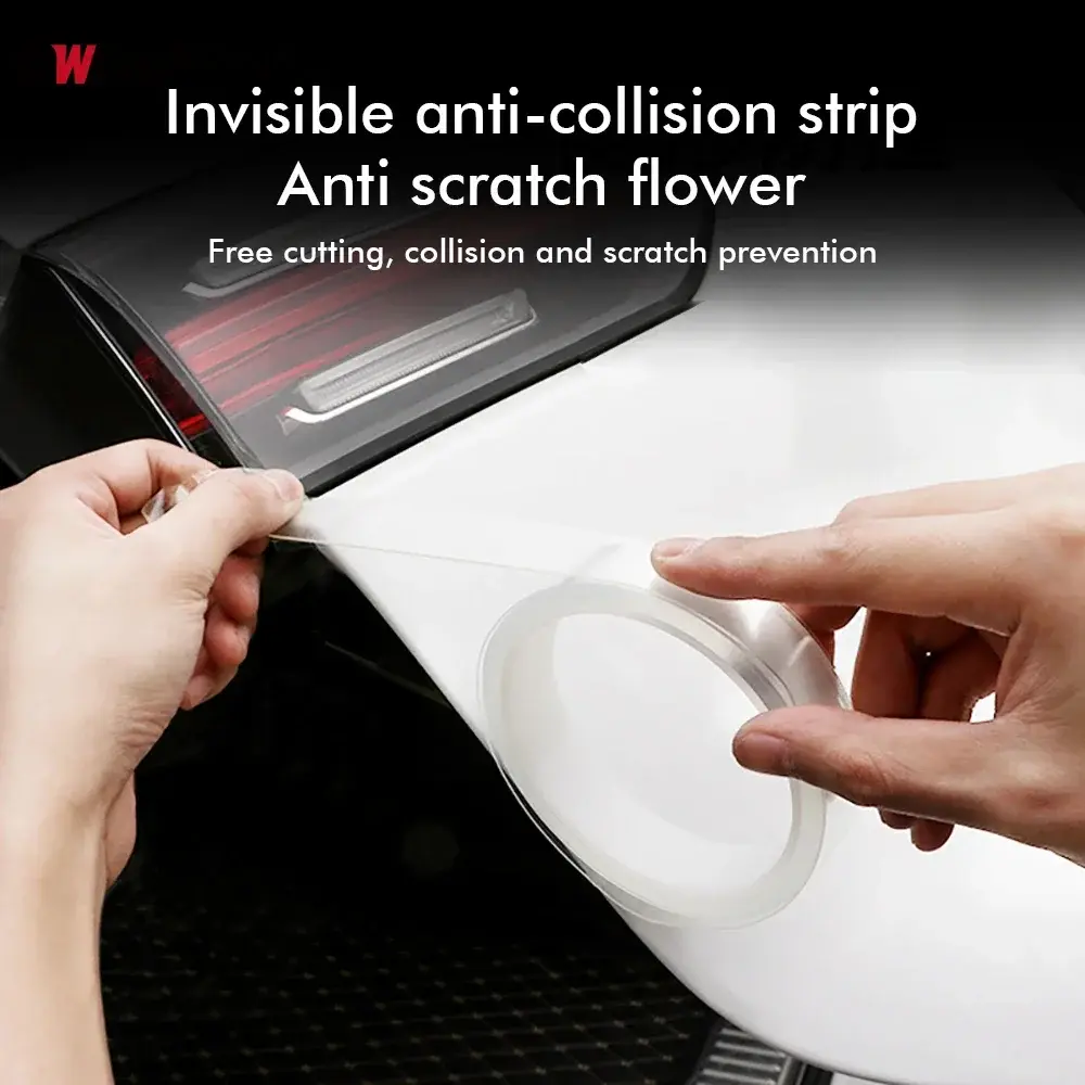 Car Transparent Stickers Door Edge Protector Film Anti Scratch Universal Car Door Sill Film Auto Bumper Threshold Guard Stickers