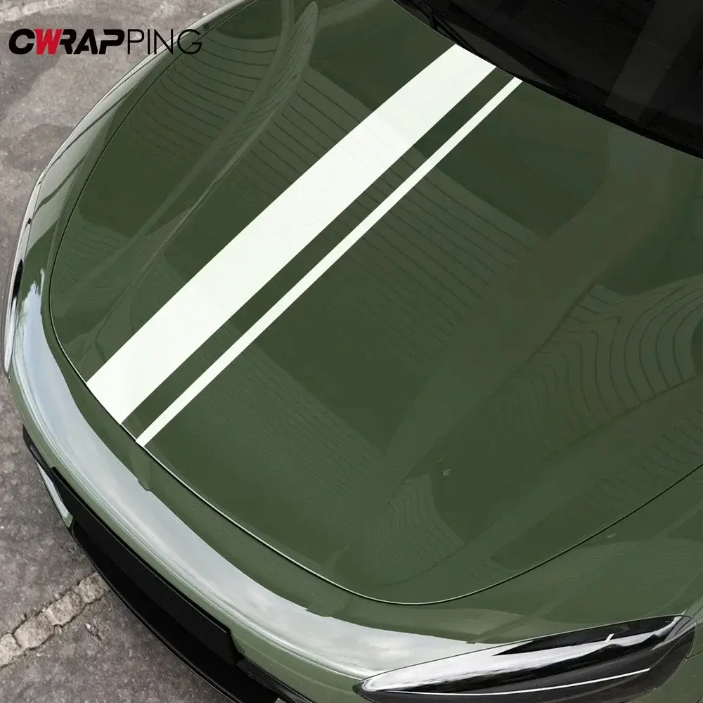 1PC Car Hood Bonnet Stickers Waterproof Self-adhesive Vinyl Decoration DIY Sided Tape Decals Universal Auto Tuning Accessories