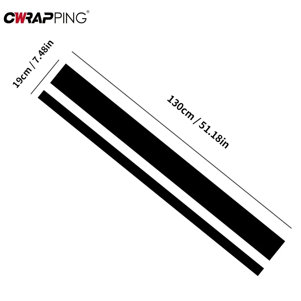 1PC Car Hood Bonnet Stickers Waterproof Self-adhesive Vinyl Decoration DIY Sided Tape Decals Universal Auto Tuning Accessories