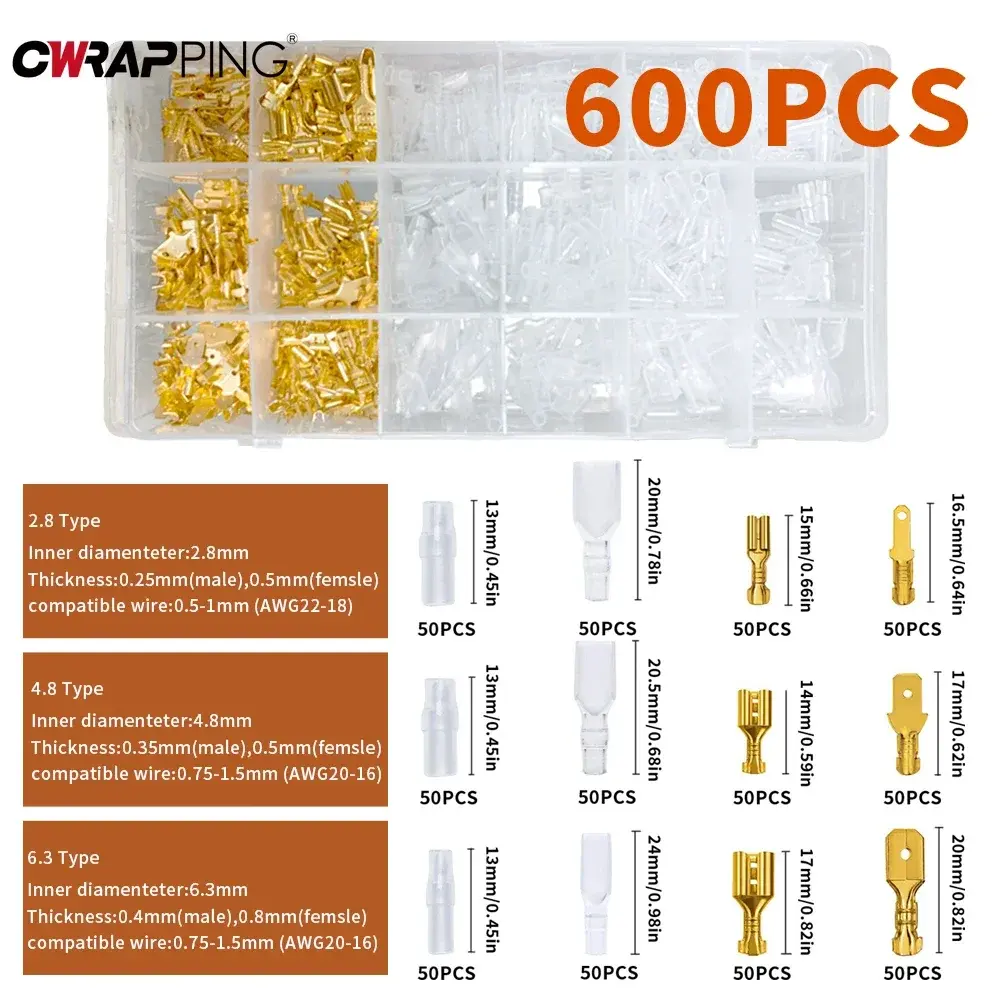 Ratcheting Terminal Wire Crimping Plier SN-58B Connectors with Spring Insertion Open Barrel Cimper Jaw Wire Tools for Car Home