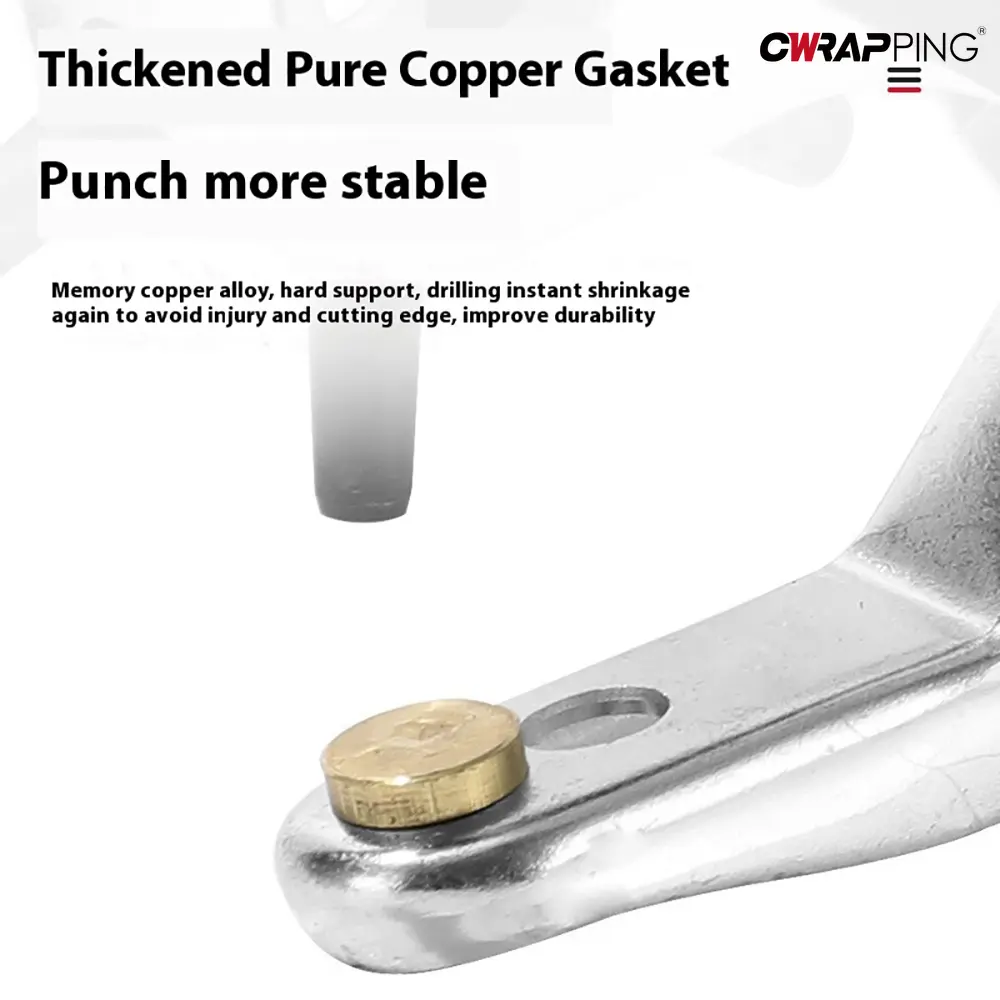 Leather Punch Multifunctional Punching Pliers for Bags Shoes Belts Paper Puncher Hole Positioning Adjustable Leather Craft Tools
