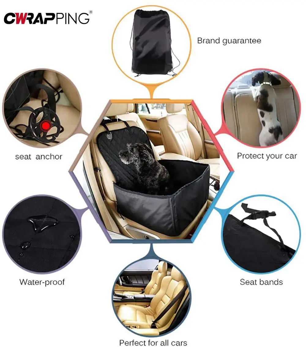 Waterproof Dog Car Seat Cover Non Slip Pet Cat Safety Pad for Car Travel Front Auto Seat Covers Interior Vehicle Accessories