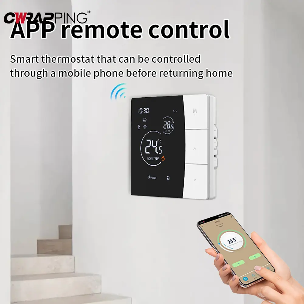 Smart WiFi Thermostat Backlight Child Lock for Water Floor Heating Home Apartment Villa Intelligent Temperature Control System
